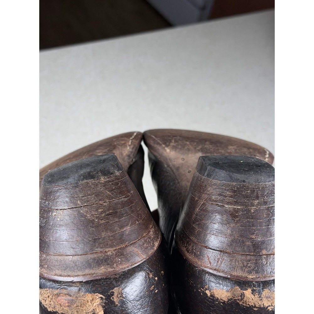 Justin Men's Boots Brown Leather Western Cowboy Boots Style 1310 Size 9 D - Picture 9 of 11
